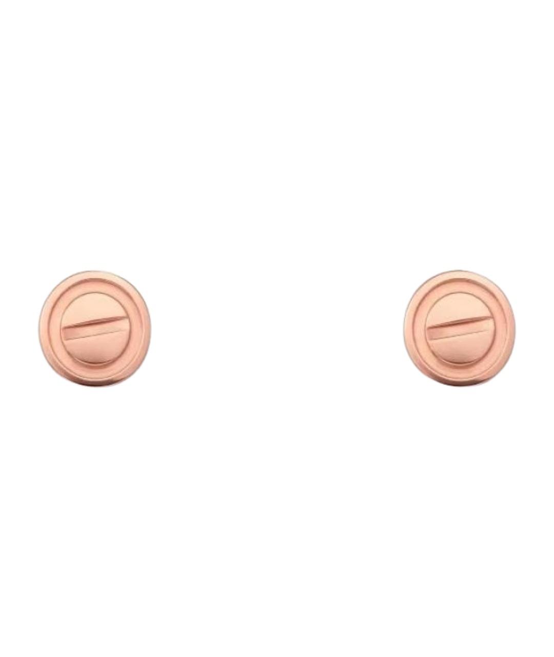 CARTIER Розовые серьги из розового золота, фото 1