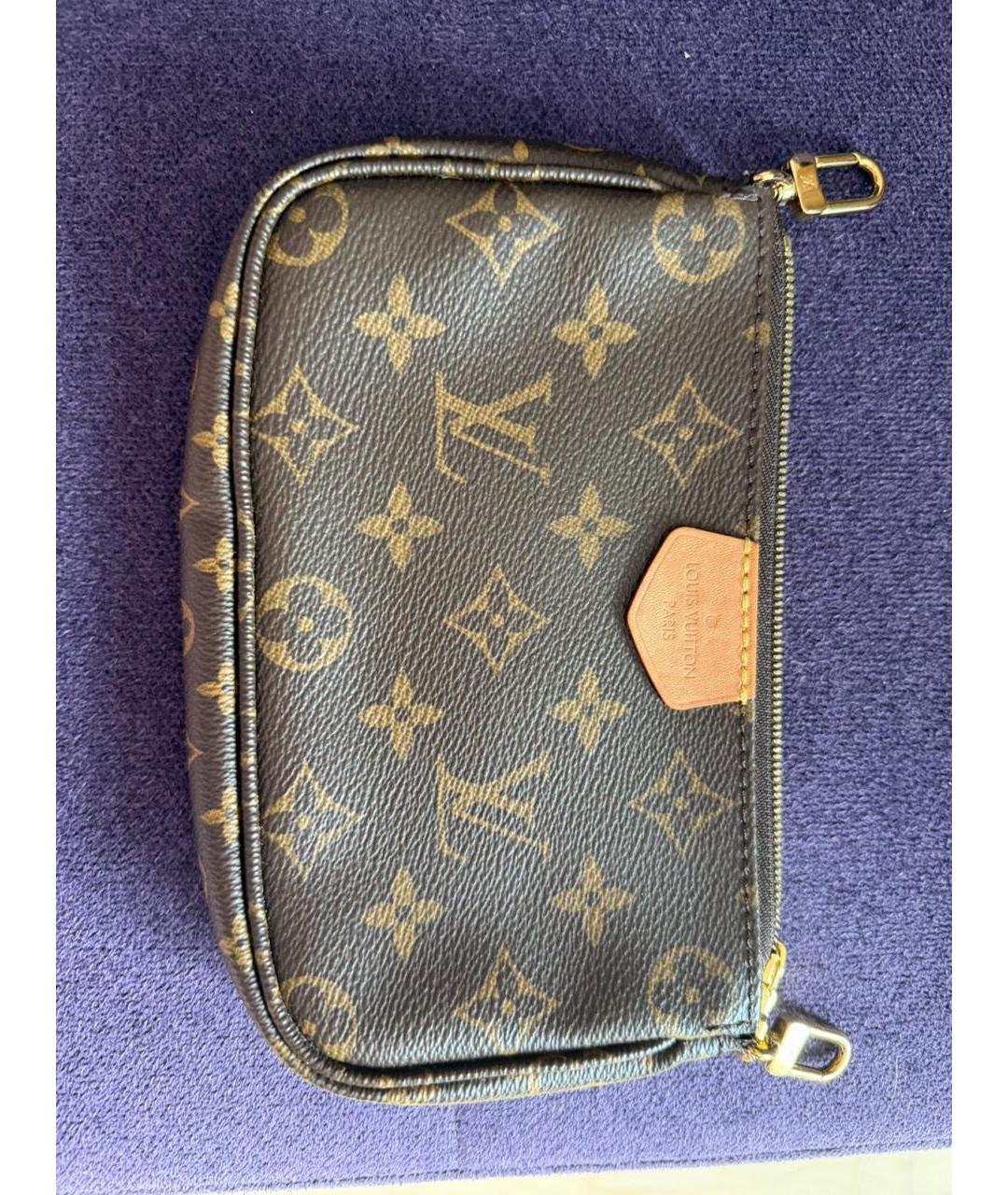 LOUIS VUITTON Коричневая сумка через плечо из канвы, фото 5
