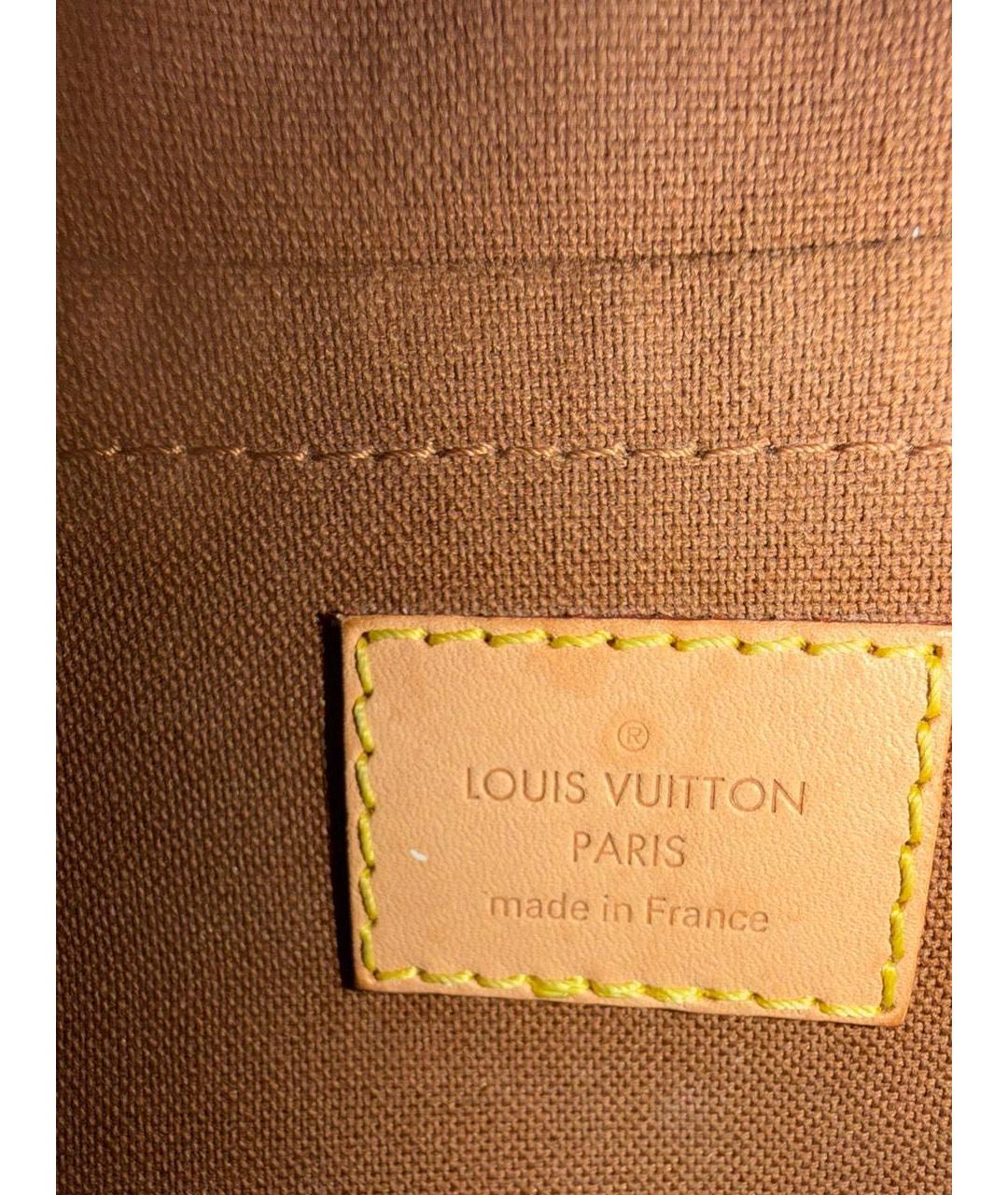 LOUIS VUITTON Коричневая сумка через плечо из канвы, фото 4