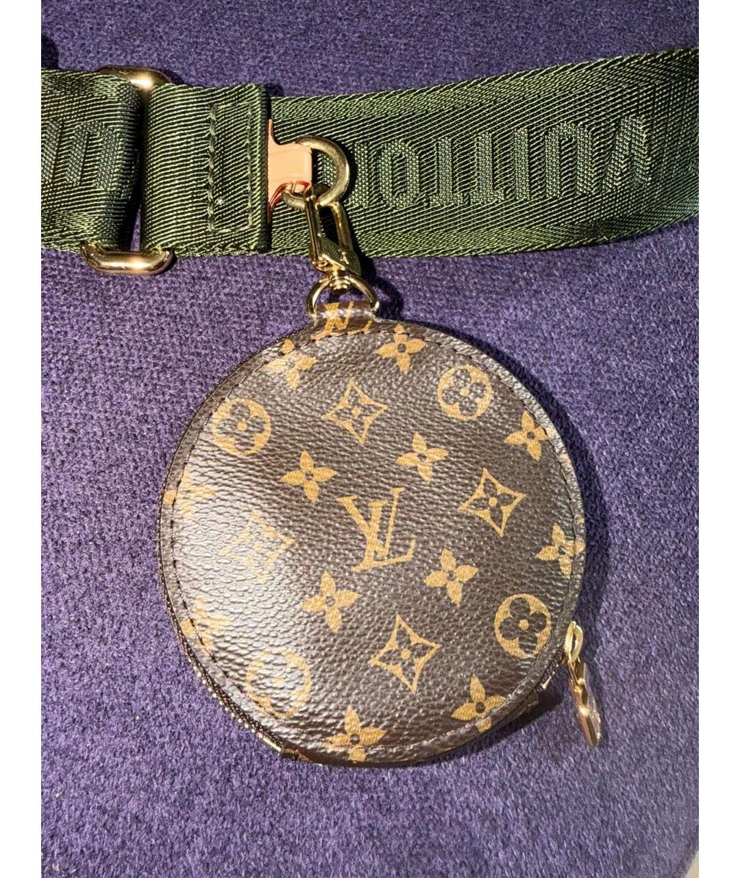 LOUIS VUITTON Коричневая сумка через плечо из канвы, фото 3