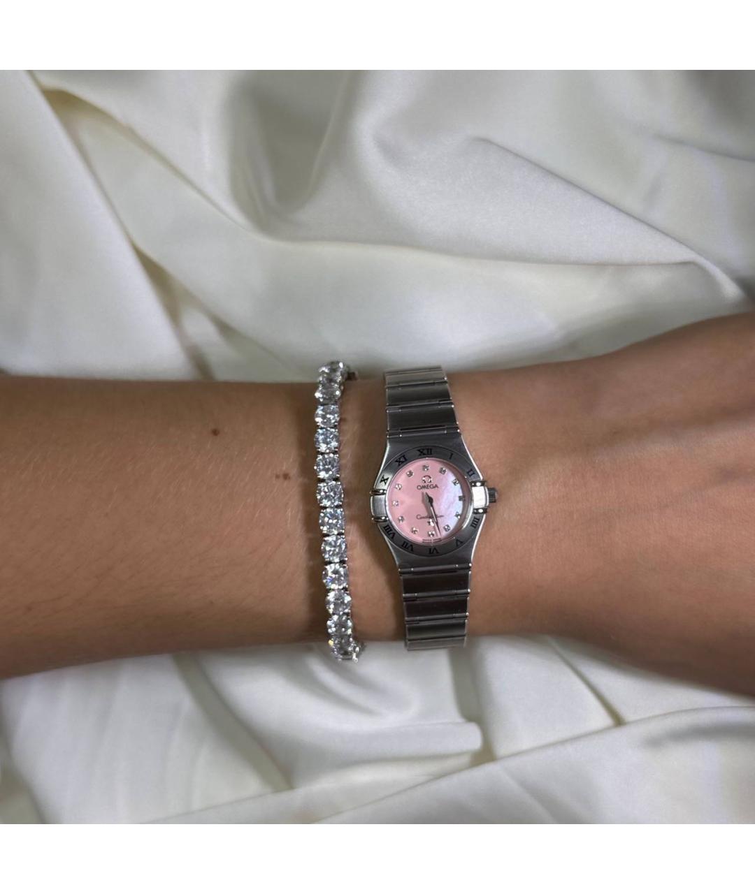 OMEGA Серебряные часы, фото 8