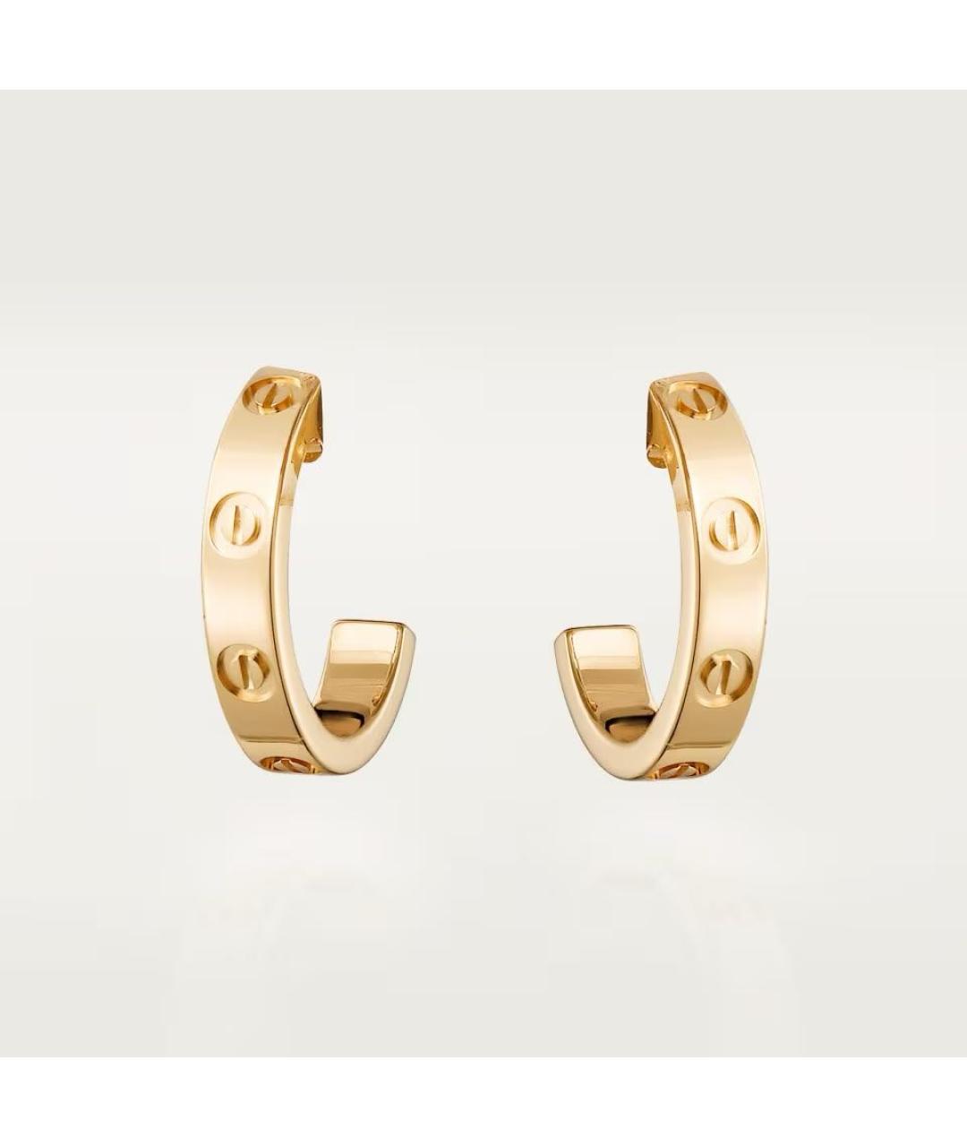 CARTIER Золотые серьги из желтого золота, фото 7