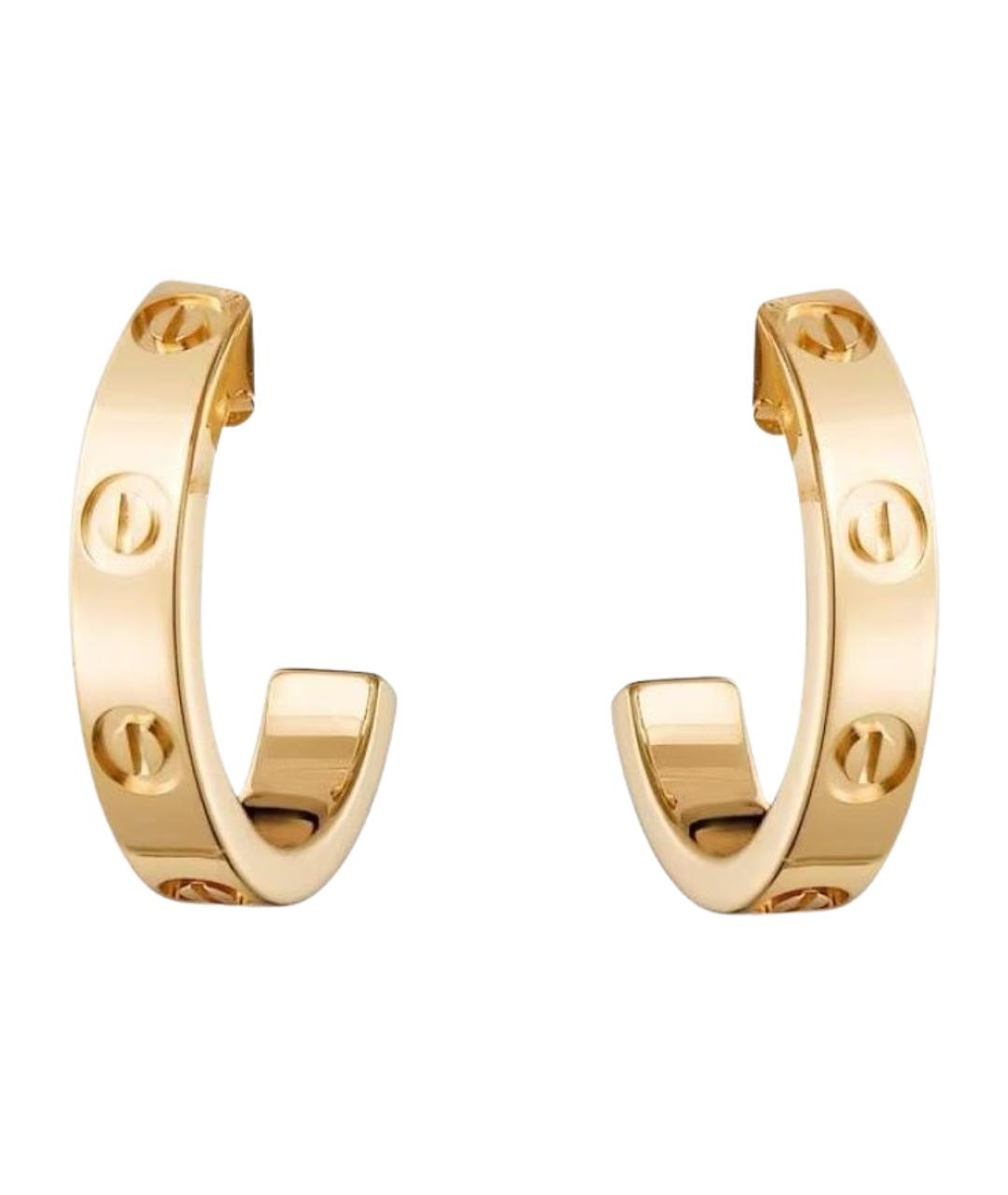 CARTIER Золотые серьги из желтого золота, фото 1