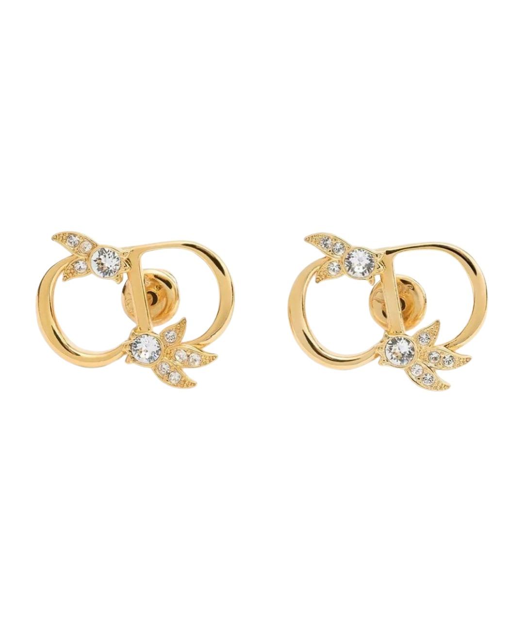 CHRISTIAN DIOR Золотые металлические серьги, фото 1
