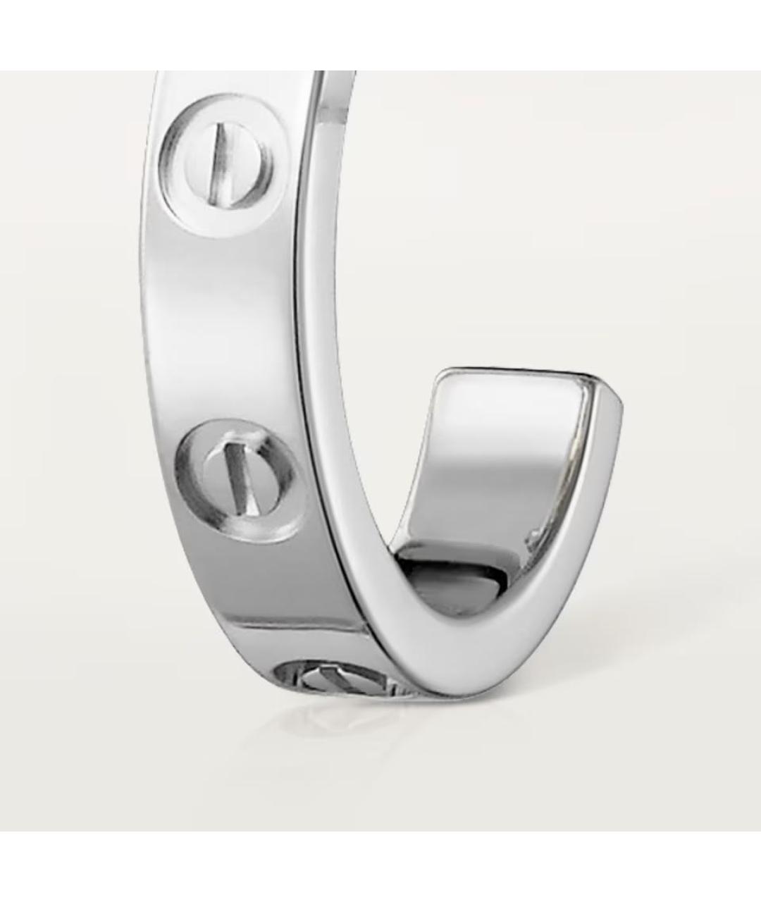 CARTIER Серебряные серьги из белого золота, фото 2