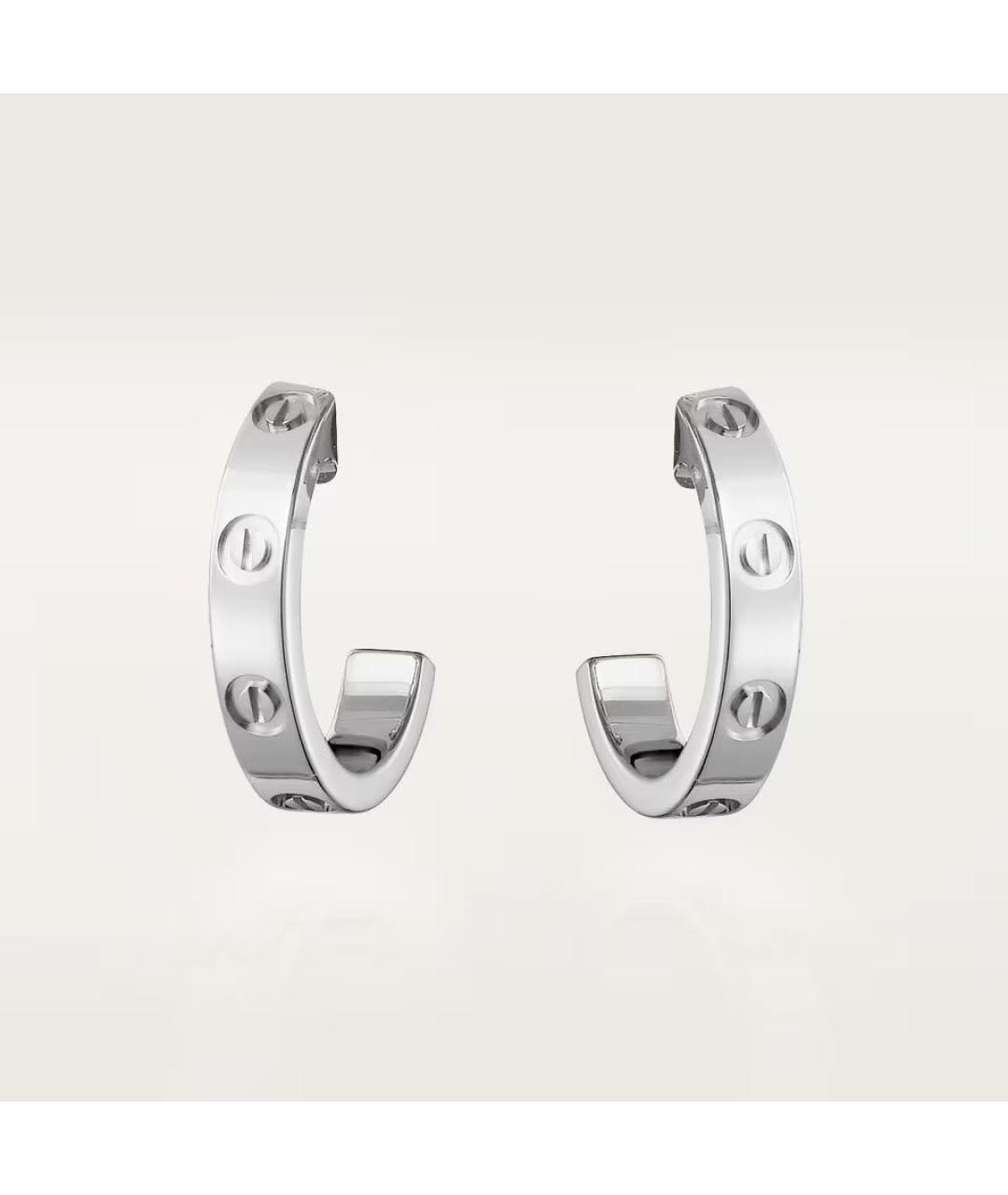 CARTIER Серебряные серьги из белого золота, фото 7