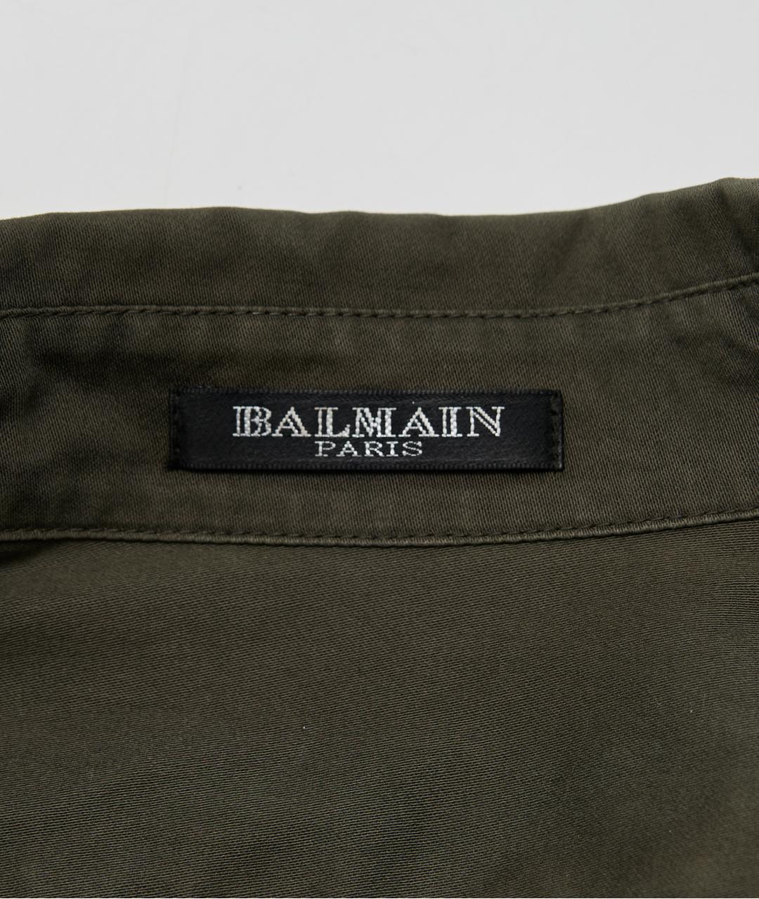 BALMAIN Хаки хлопковый костюм с брюками, фото 5