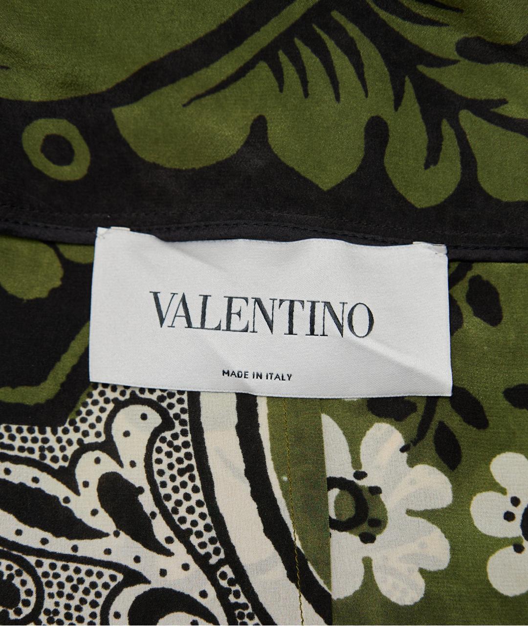 VALENTINO Зеленое шелковое вечернее платье, фото 3