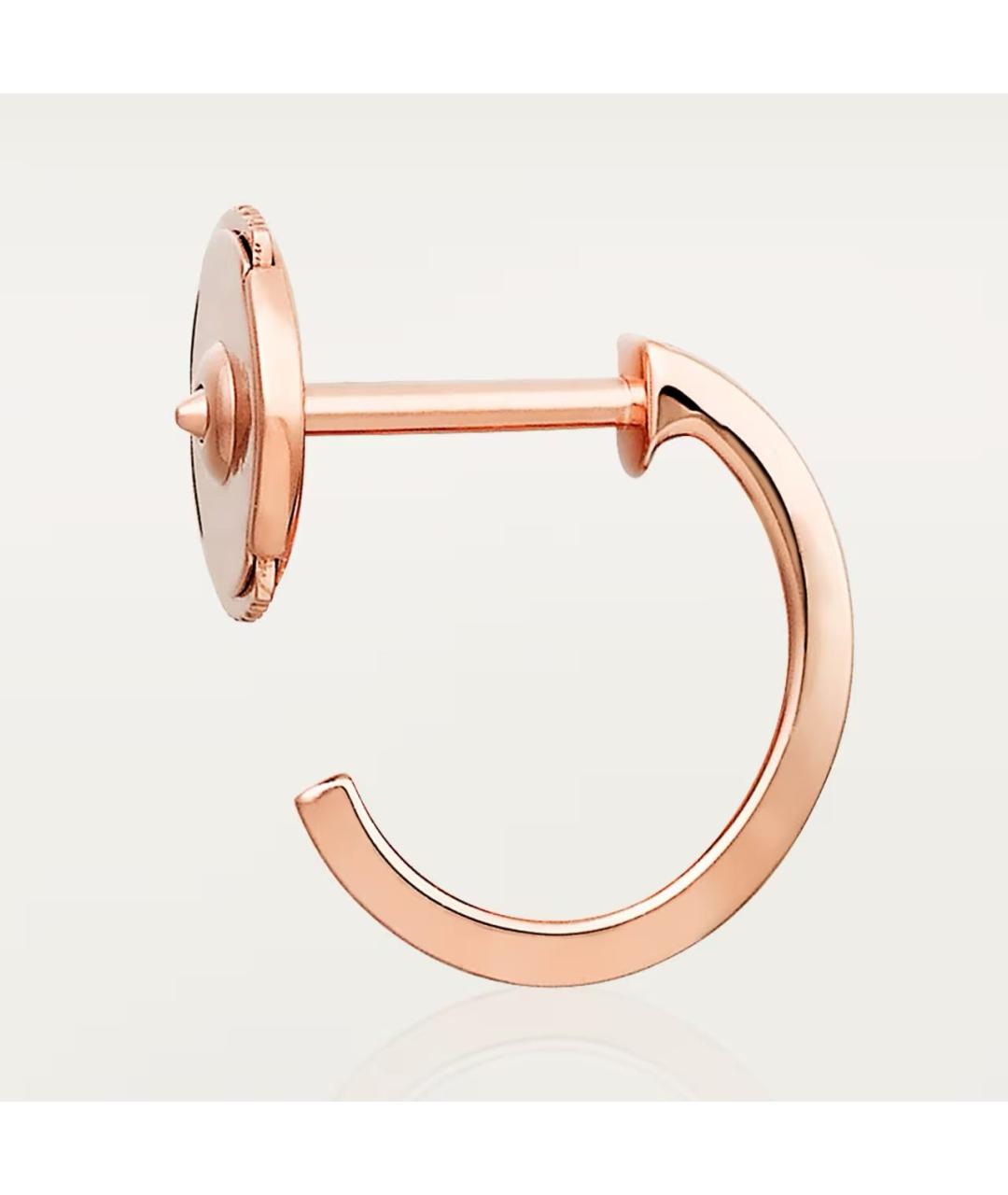 CARTIER Розовые серьги из розового золота, фото 4