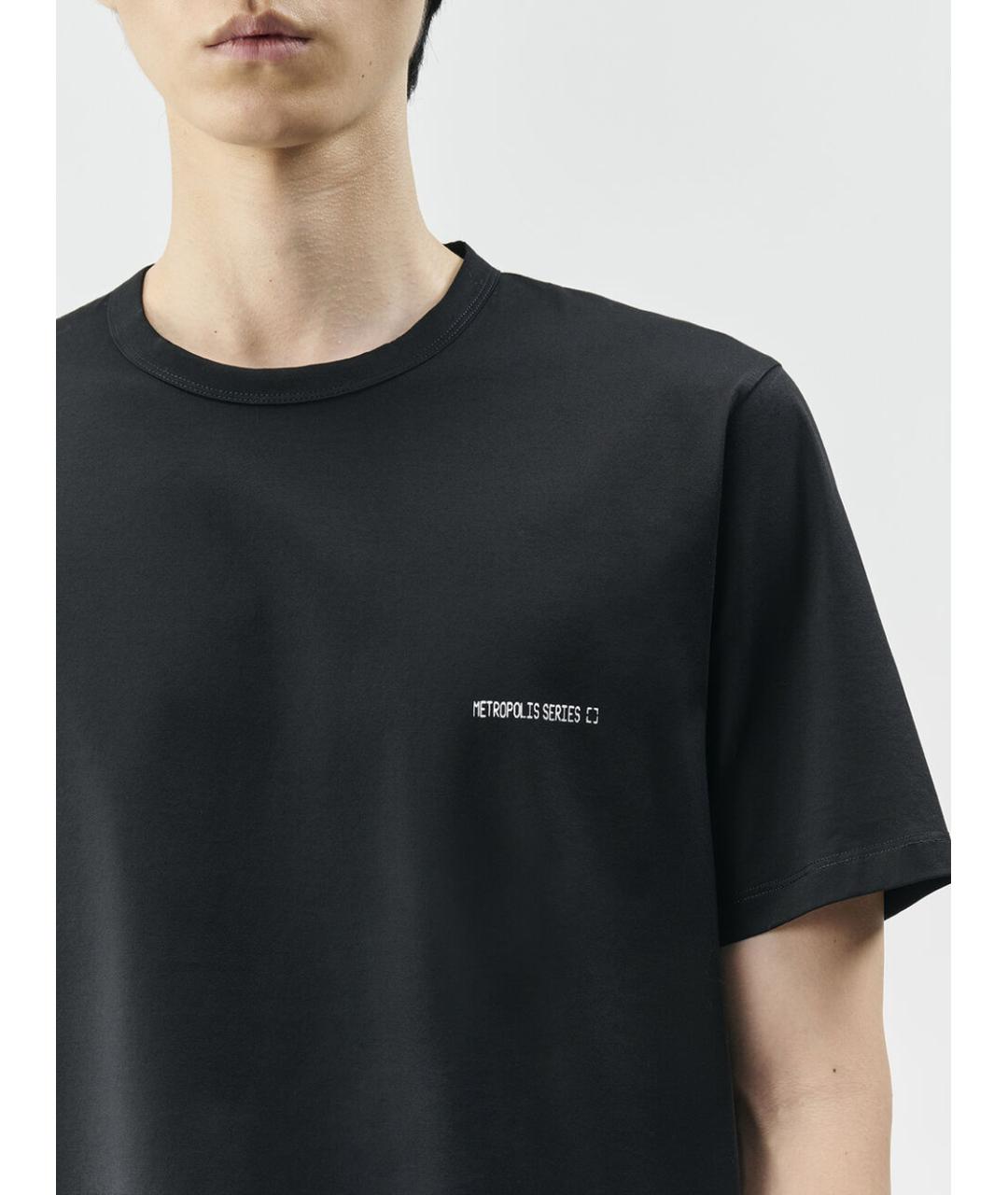 CP COMPANY Черная хлопковая футболка, фото 4