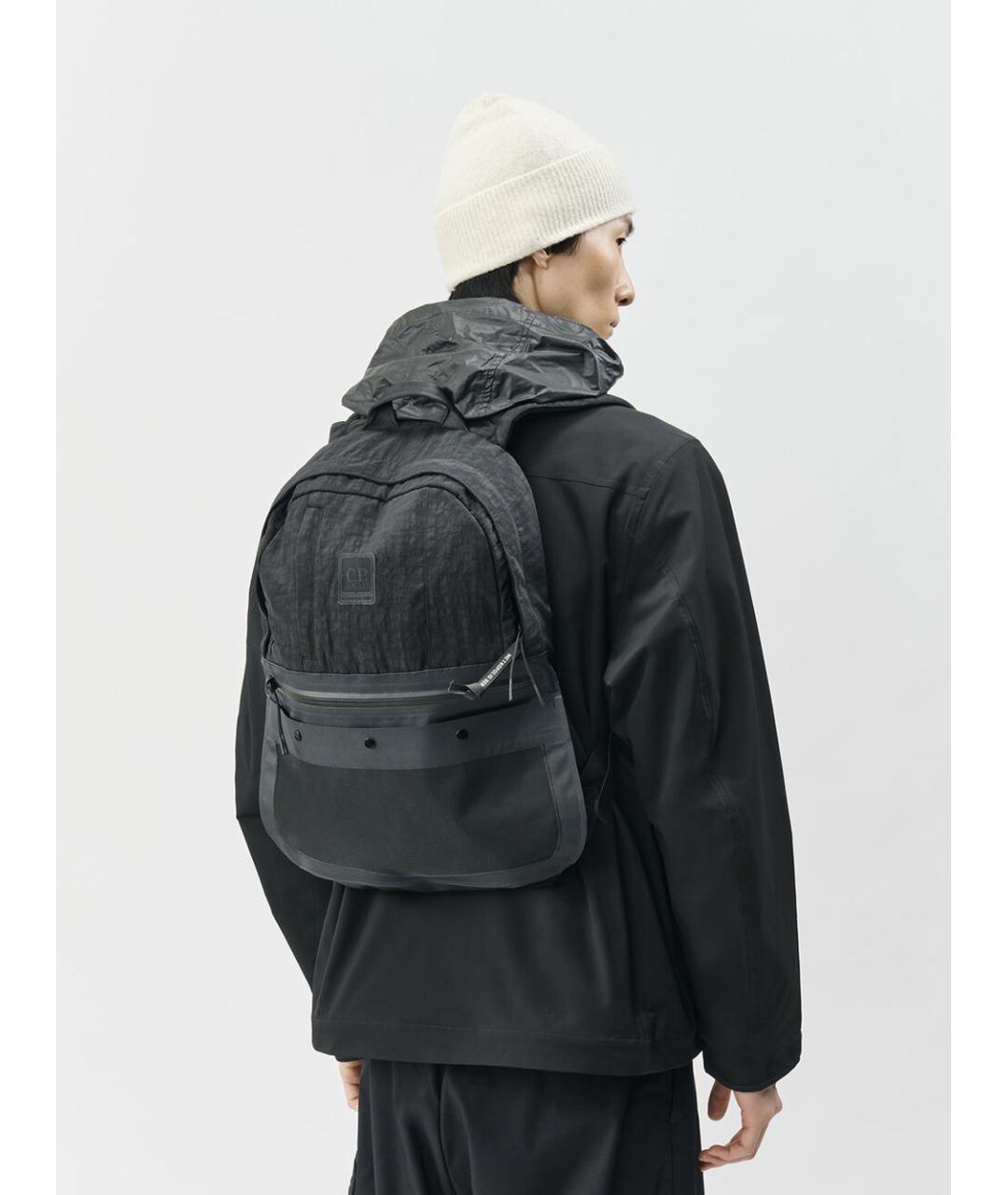 CP COMPANY Черный нейлоновый рюкзак, фото 2