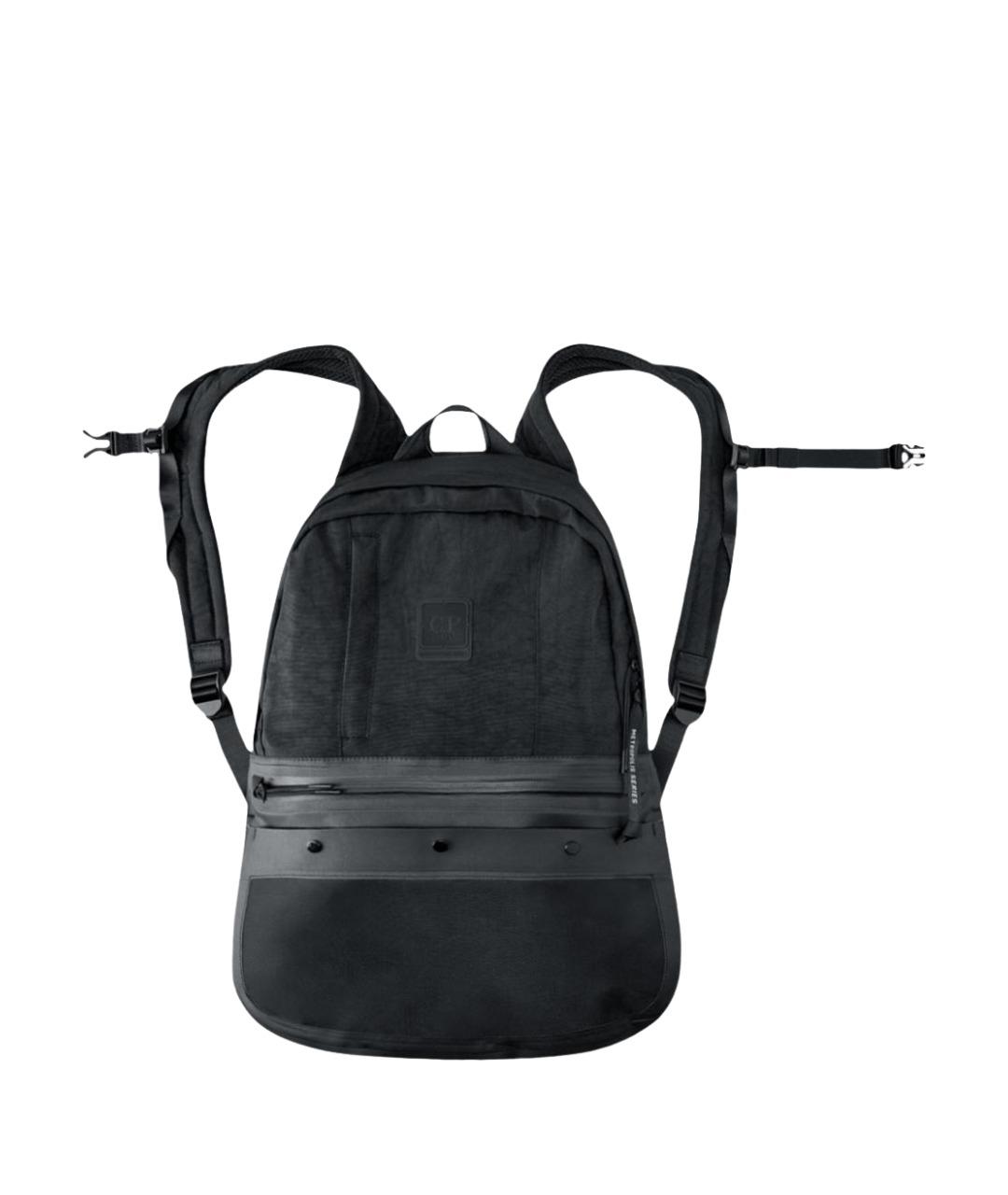 CP COMPANY Черный нейлоновый рюкзак, фото 1