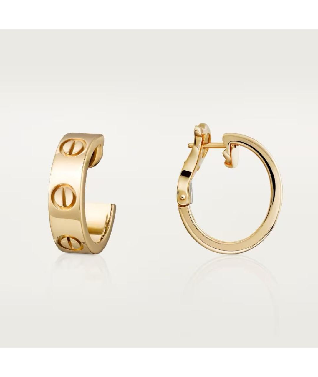 CARTIER Золотые серьги из желтого золота, фото 2