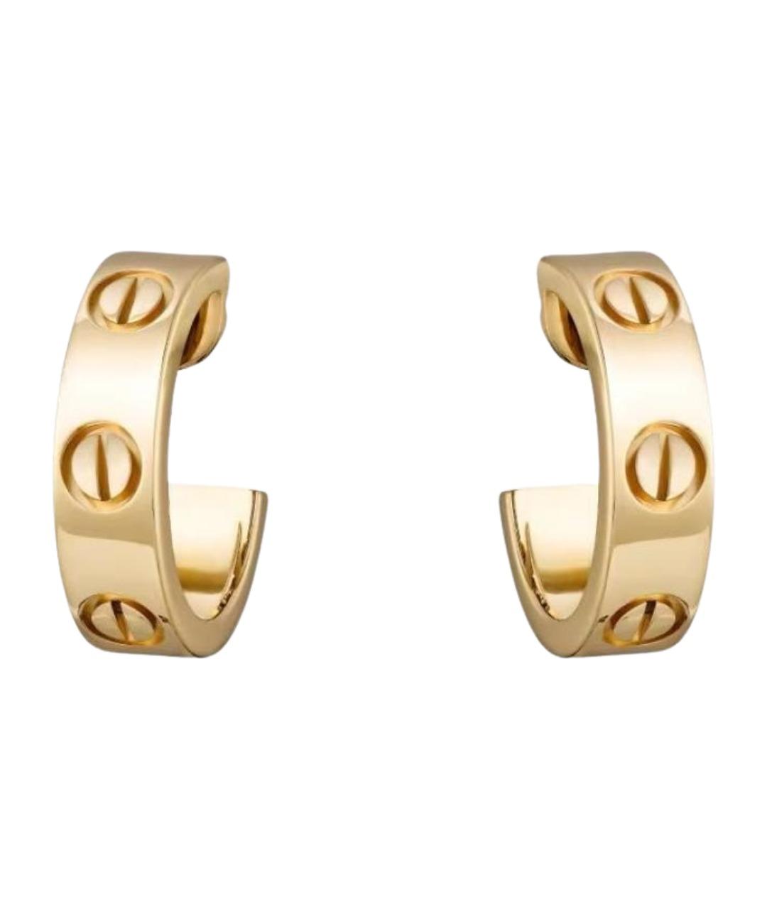 CARTIER Золотые серьги из желтого золота, фото 1