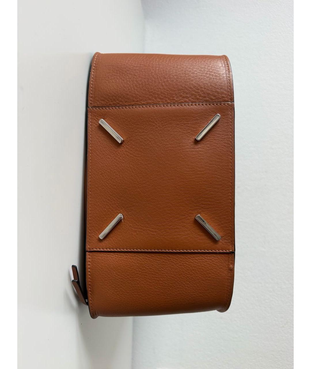 LOEWE Коричневая кожаная сумка тоут, фото 6