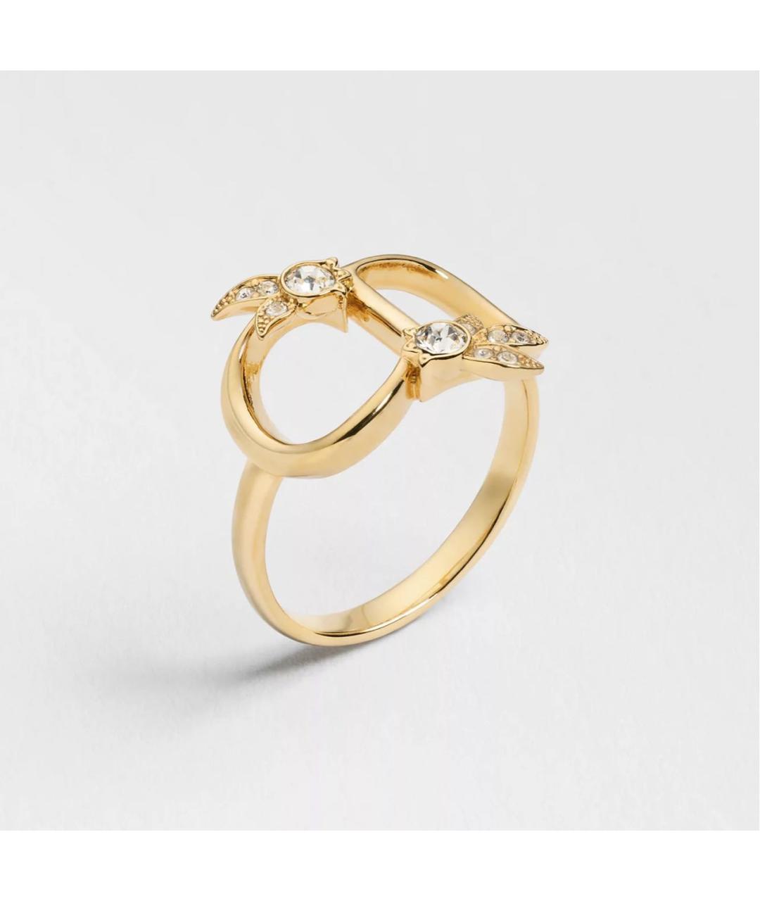 CHRISTIAN DIOR Золотое металлическое кольцо, фото 5