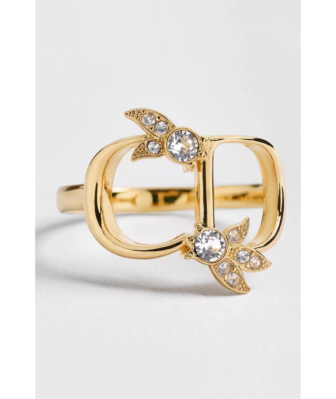 CHRISTIAN DIOR Золотое металлическое кольцо, фото 4