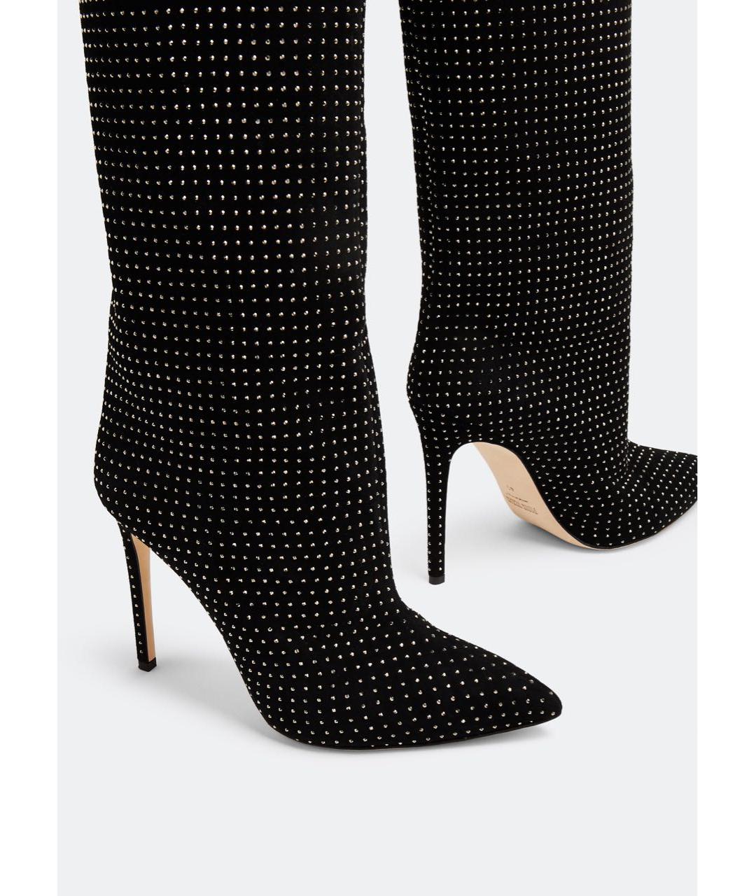 PARIS TEXAS Черные кожаные сапоги, фото 3