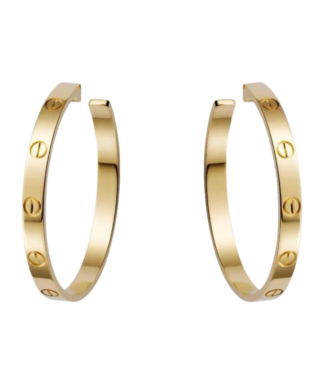 CARTIER Золотые серьги из желтого золота, фото 1
