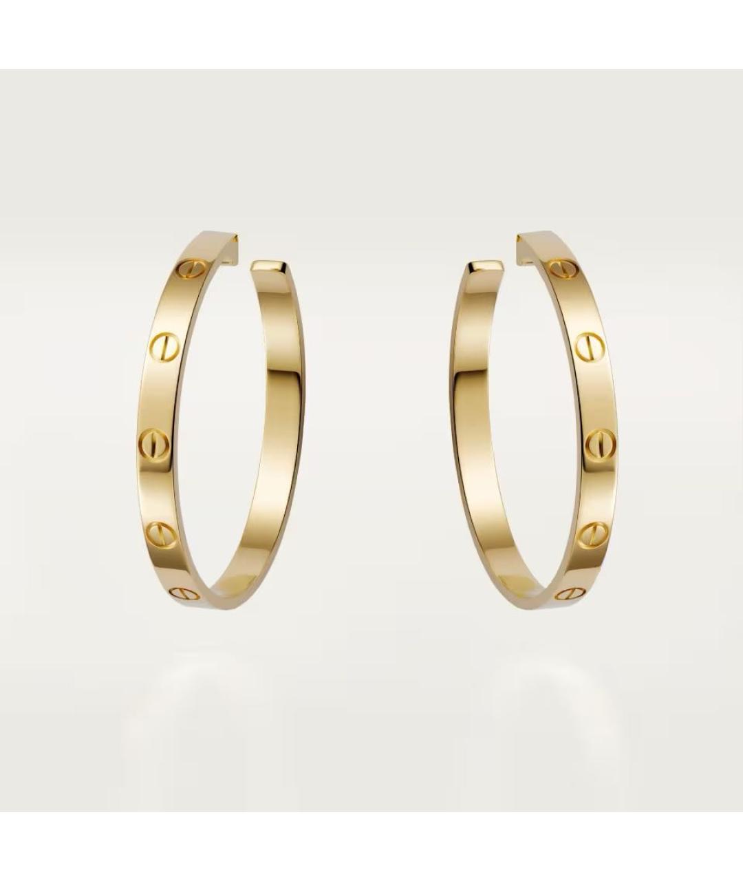CARTIER Золотые серьги из желтого золота, фото 7