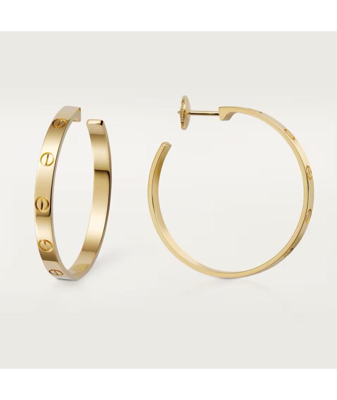 CARTIER Золотые серьги из желтого золота, фото 4