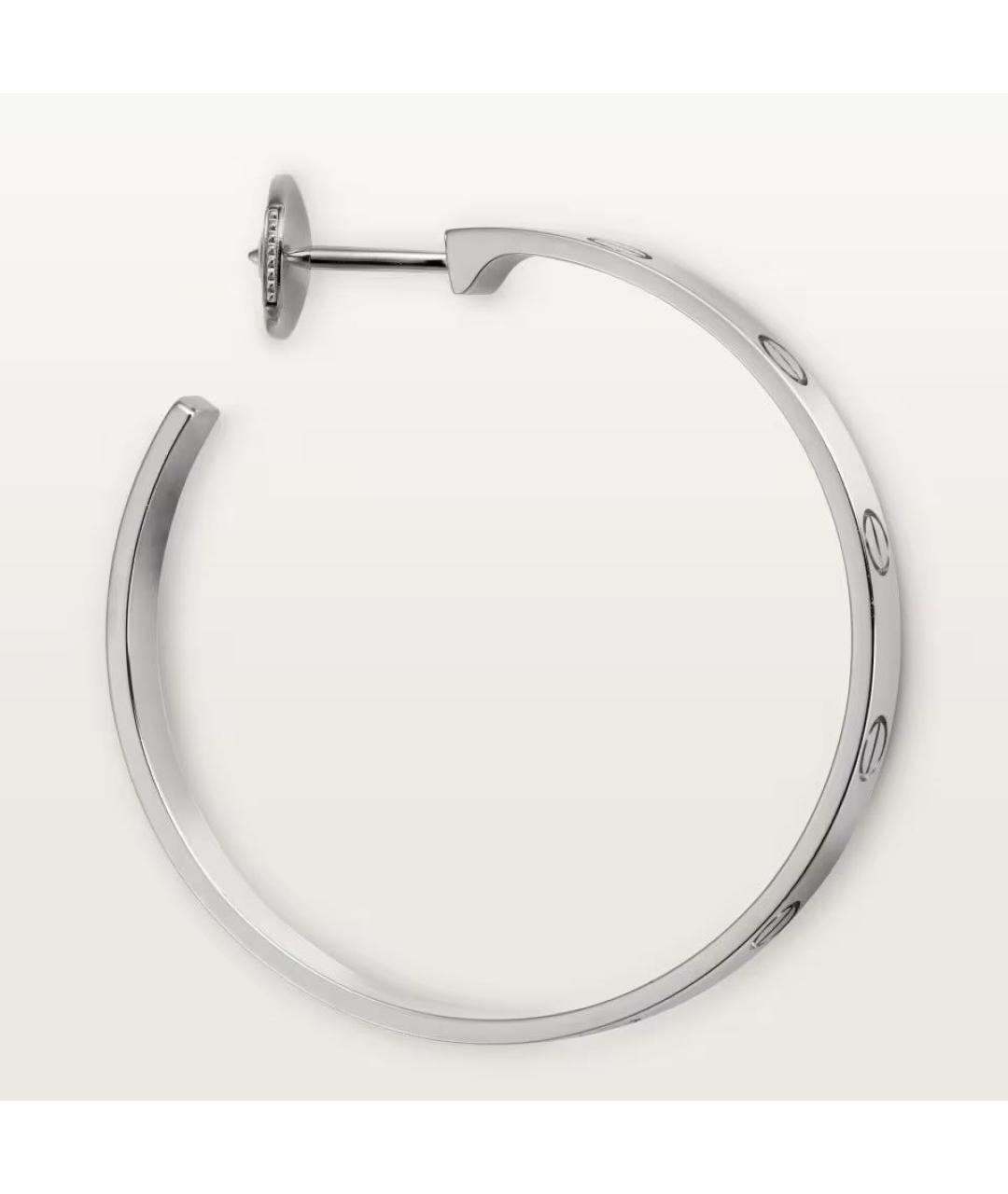 CARTIER Серебряные серьги из белого золота, фото 4