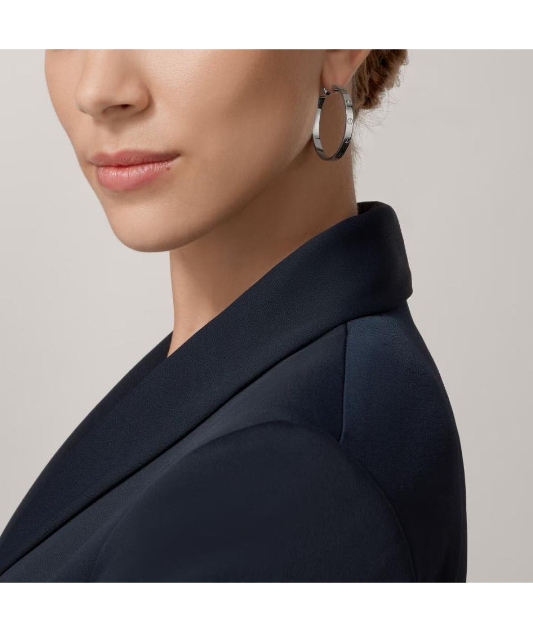 CARTIER Серебряные серьги из белого золота, фото 5