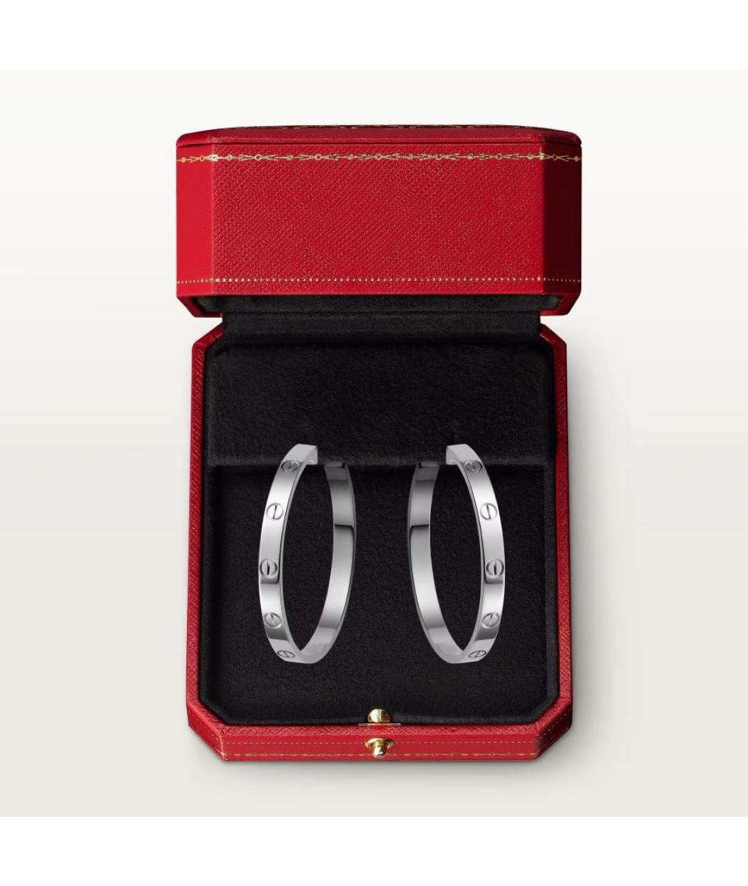 CARTIER Серебряные серьги из белого золота, фото 6