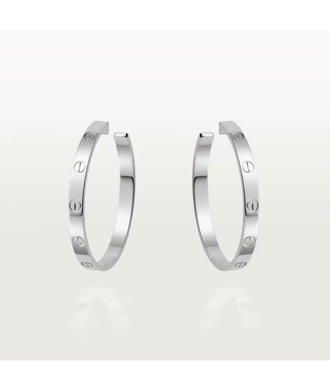 CARTIER Серебряные серьги из белого золота, фото 7