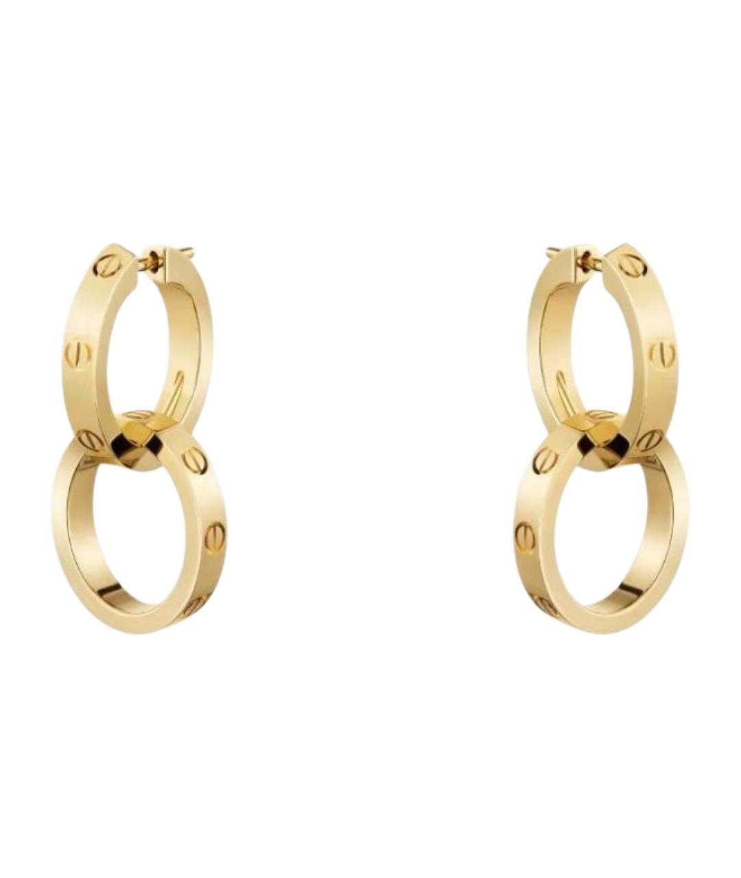 CARTIER Золотые серьги из желтого золота, фото 1
