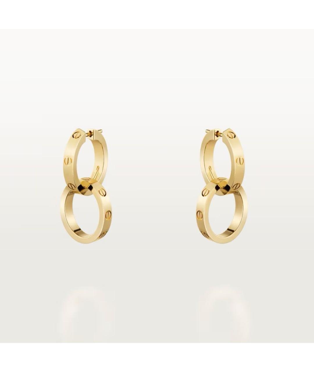 CARTIER Золотые серьги из желтого золота, фото 4