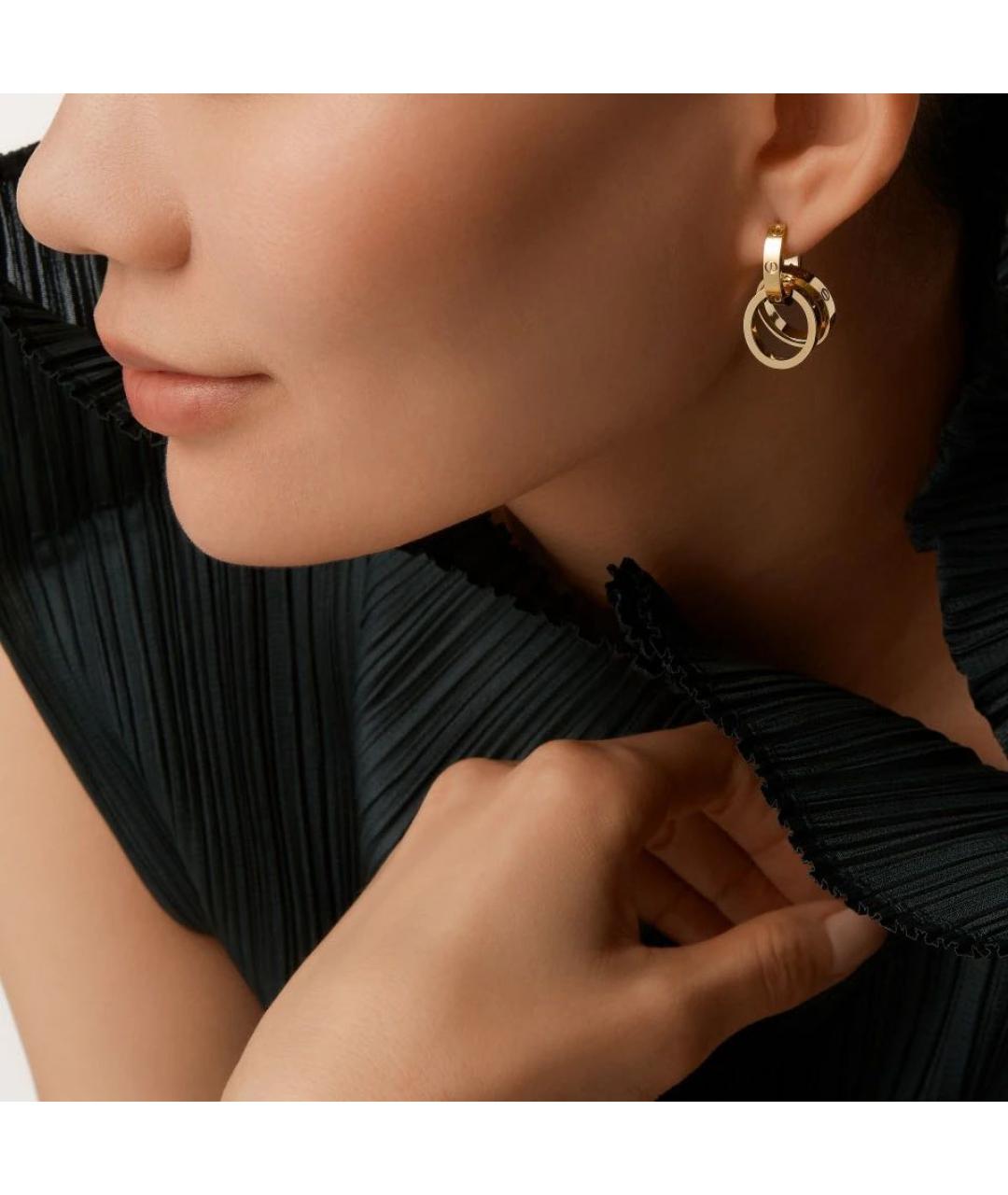 CARTIER Золотые серьги из желтого золота, фото 3