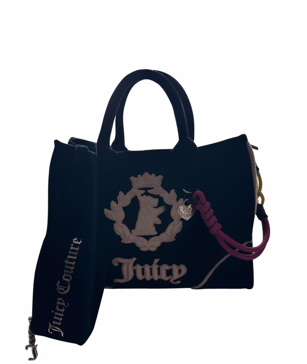 JUICY COUTURE Черная сумка тоут, фото 1