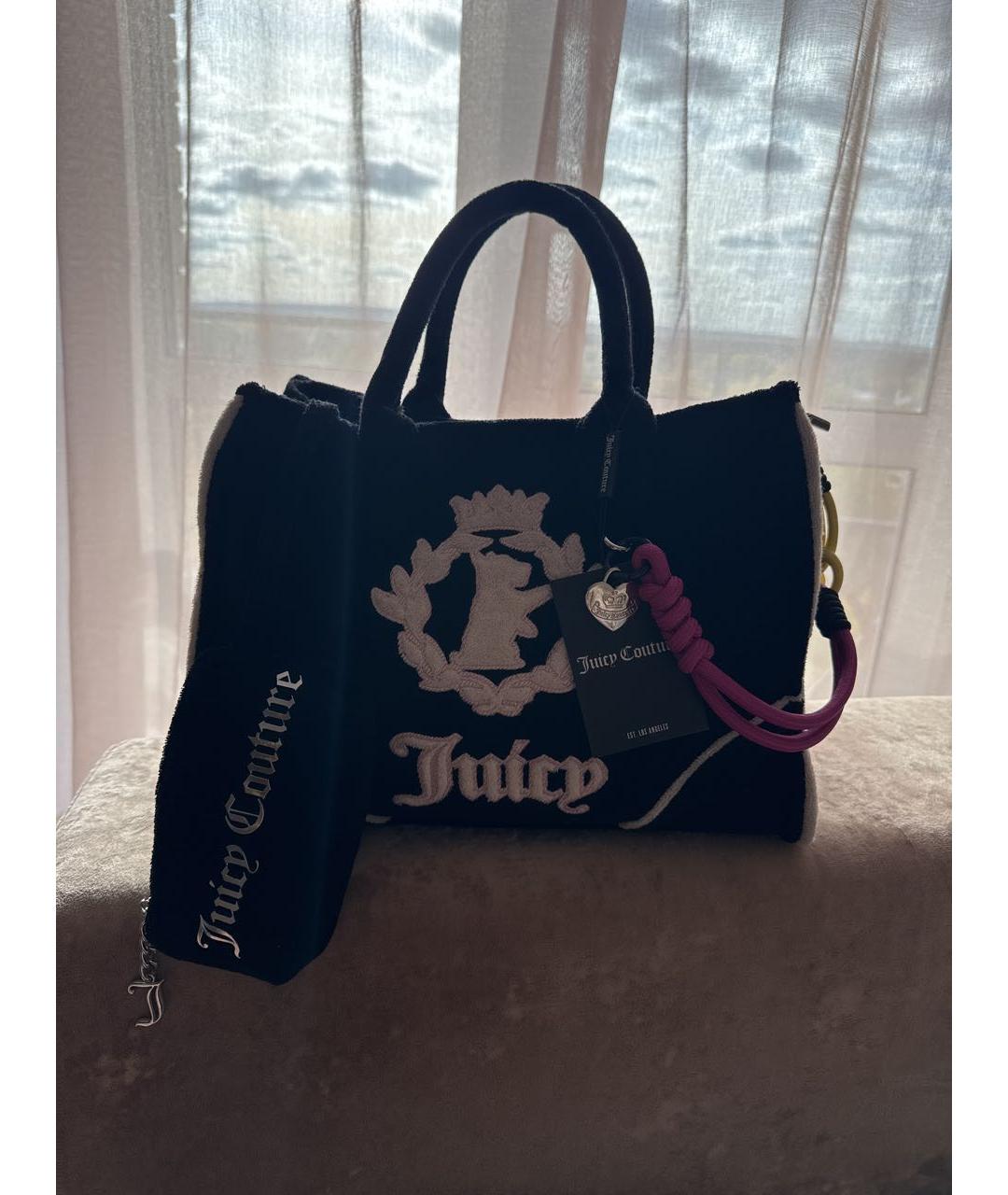 JUICY COUTURE Черная сумка тоут, фото 5