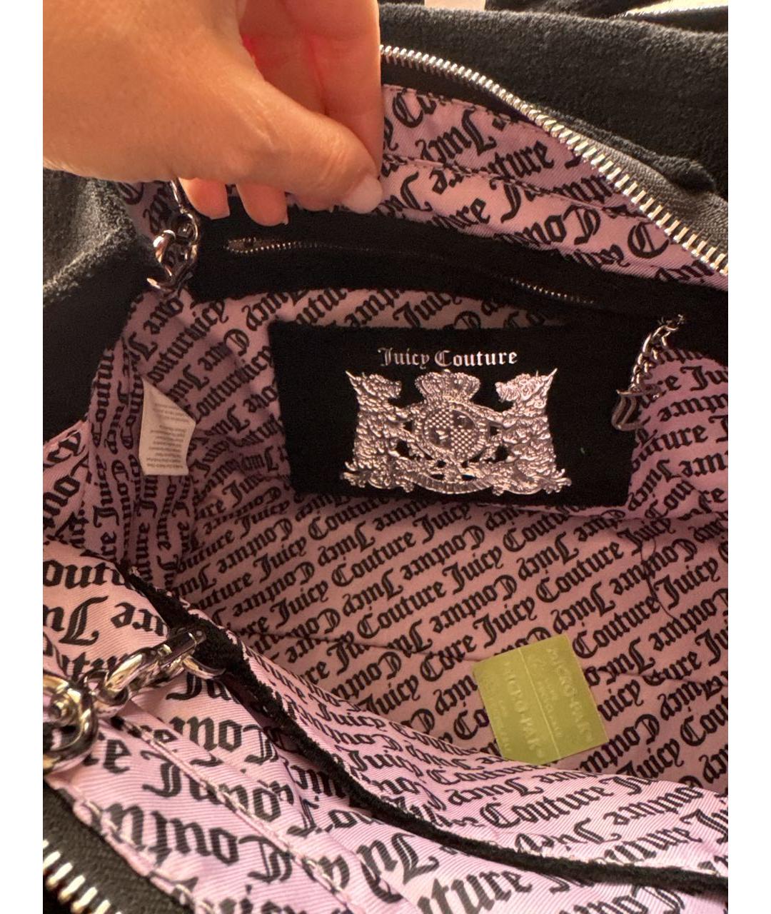 JUICY COUTURE Черная сумка тоут, фото 4