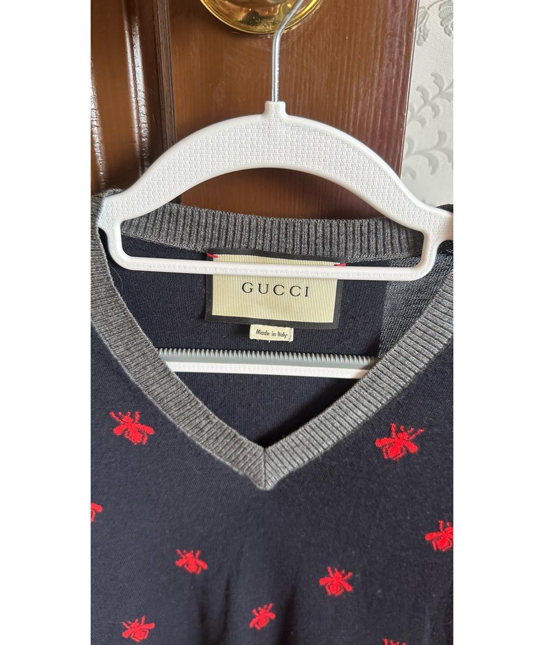 GUCCI Черный кашемировый джемпер / свитер, фото 3