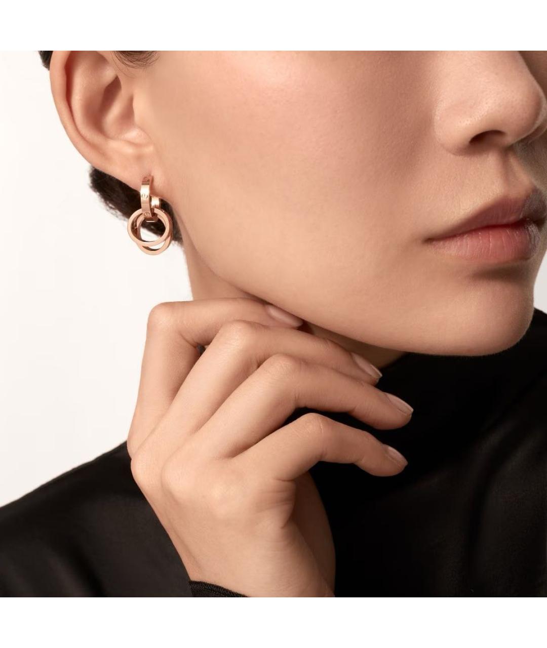 CARTIER Розовые серьги из розового золота, фото 6