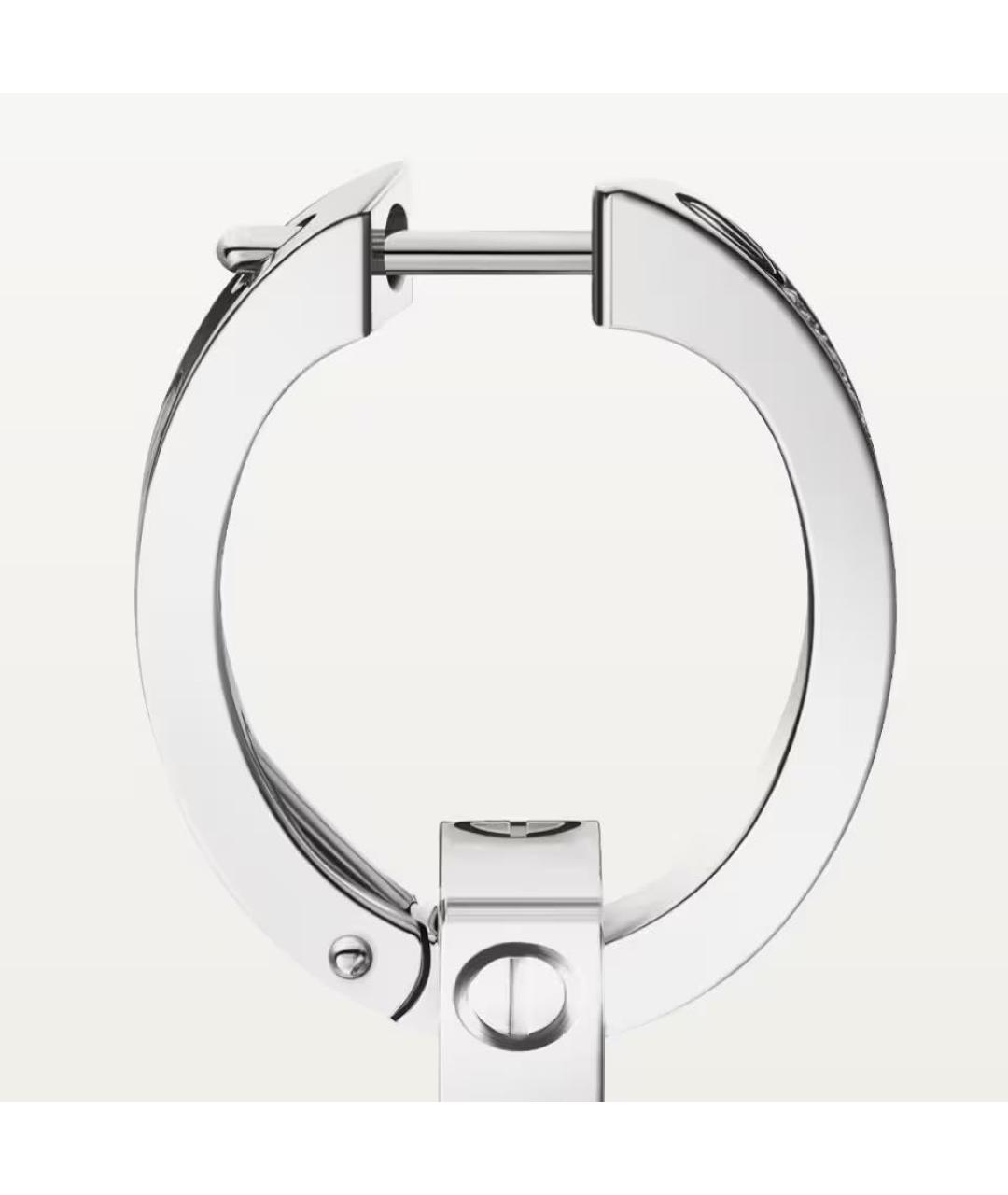 CARTIER Серебряные серьги из белого золота, фото 2