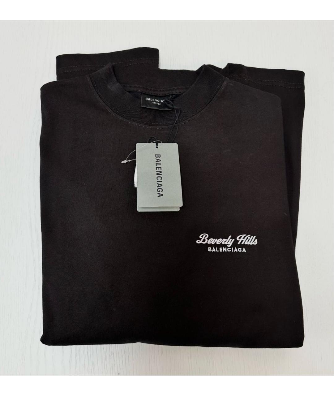 BALENCIAGA Черное хлопковое повседневное платье, фото 3