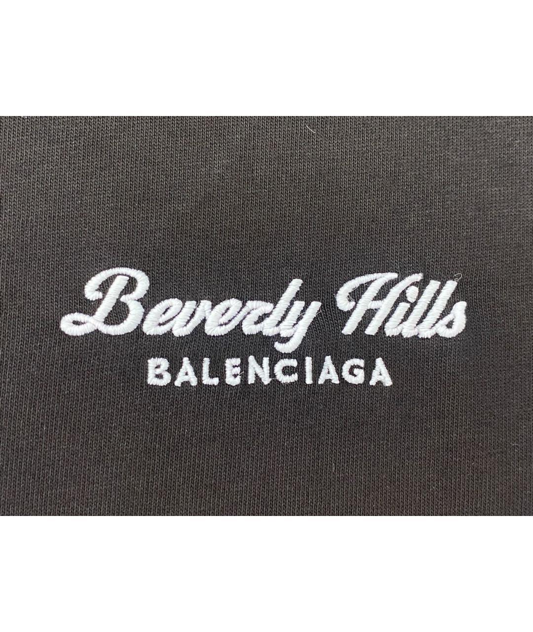 BALENCIAGA Черное хлопковое повседневное платье, фото 4