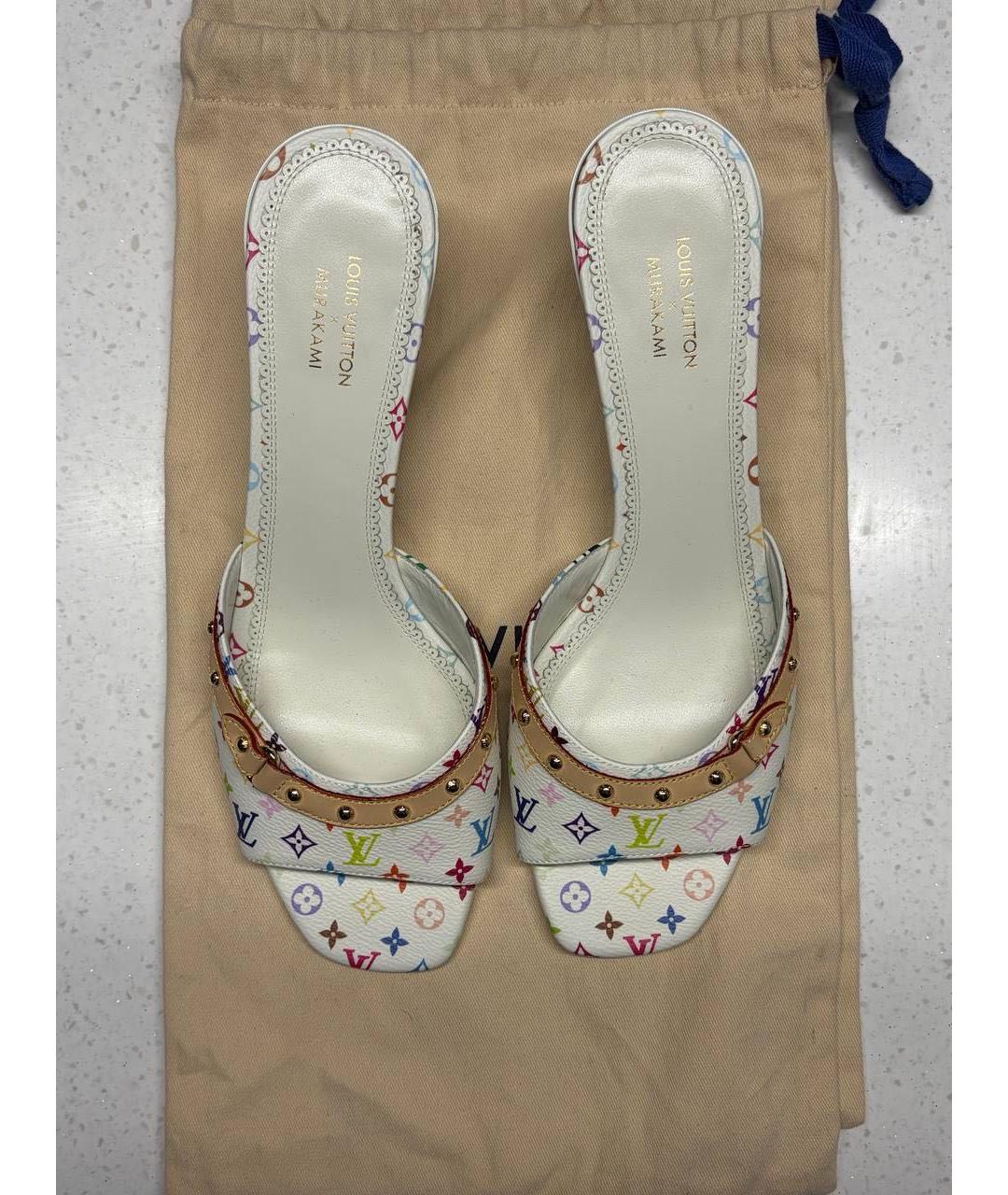 LOUIS VUITTON Белые кожаные туфли, фото 7