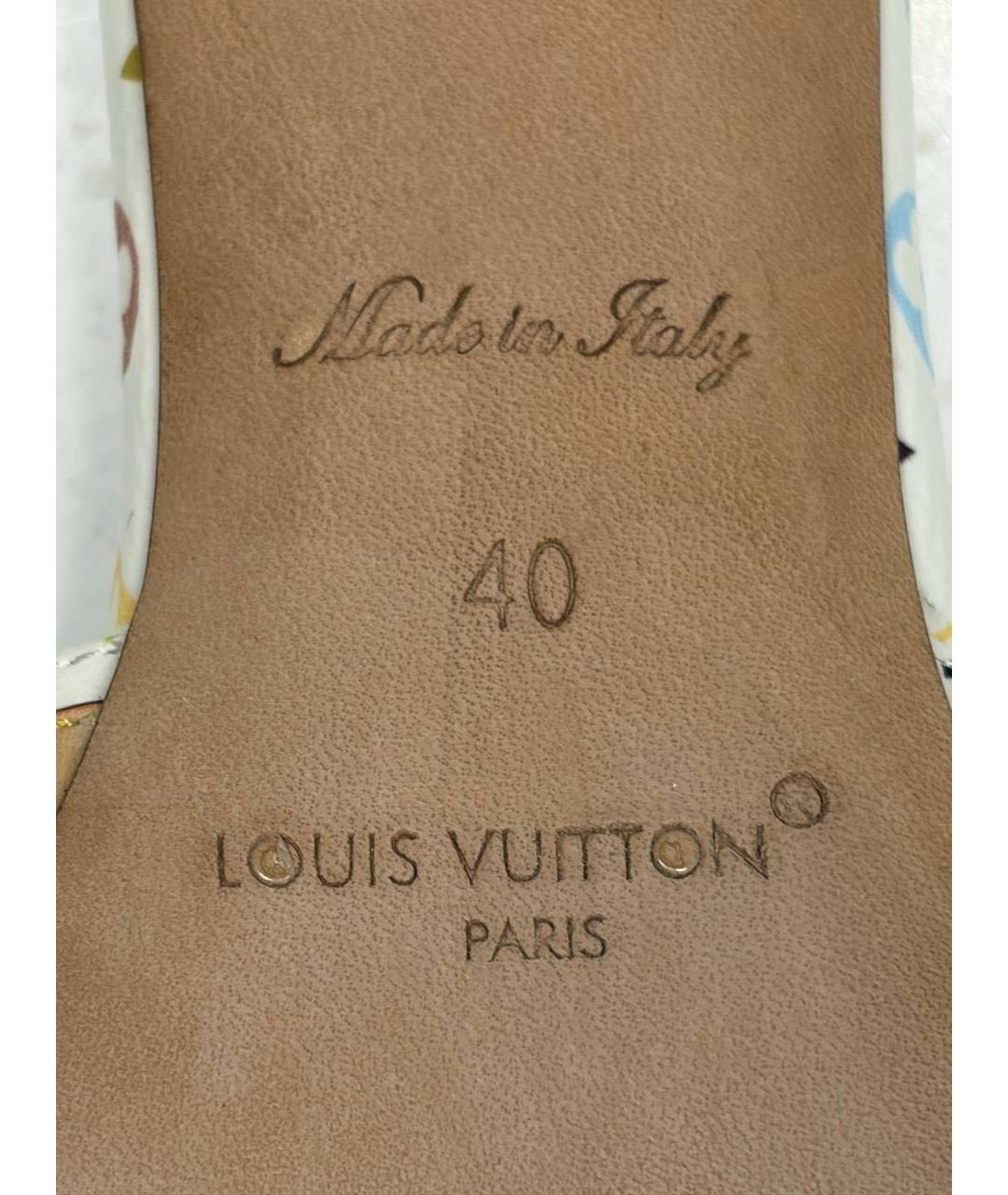 LOUIS VUITTON Белые кожаные туфли, фото 6