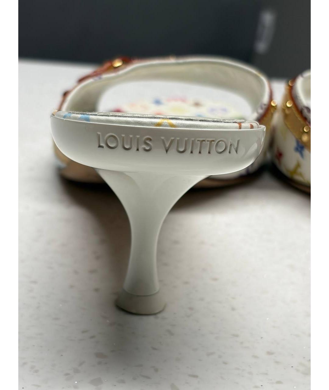 LOUIS VUITTON Белые кожаные туфли, фото 3