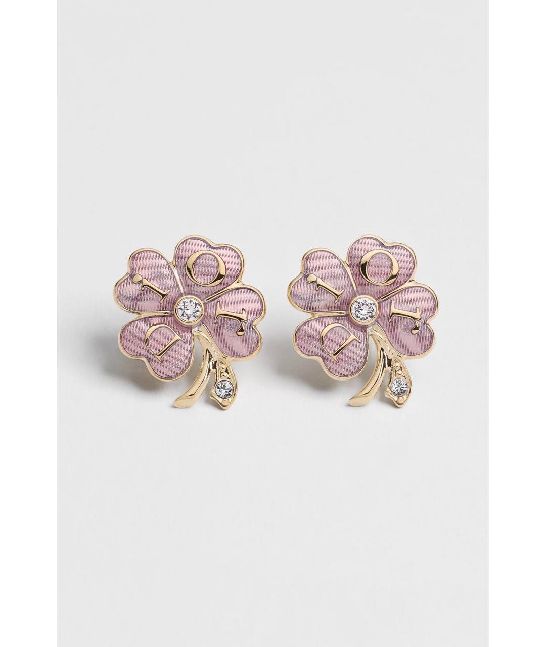 CHRISTIAN DIOR Золотые металлические серьги, фото 4