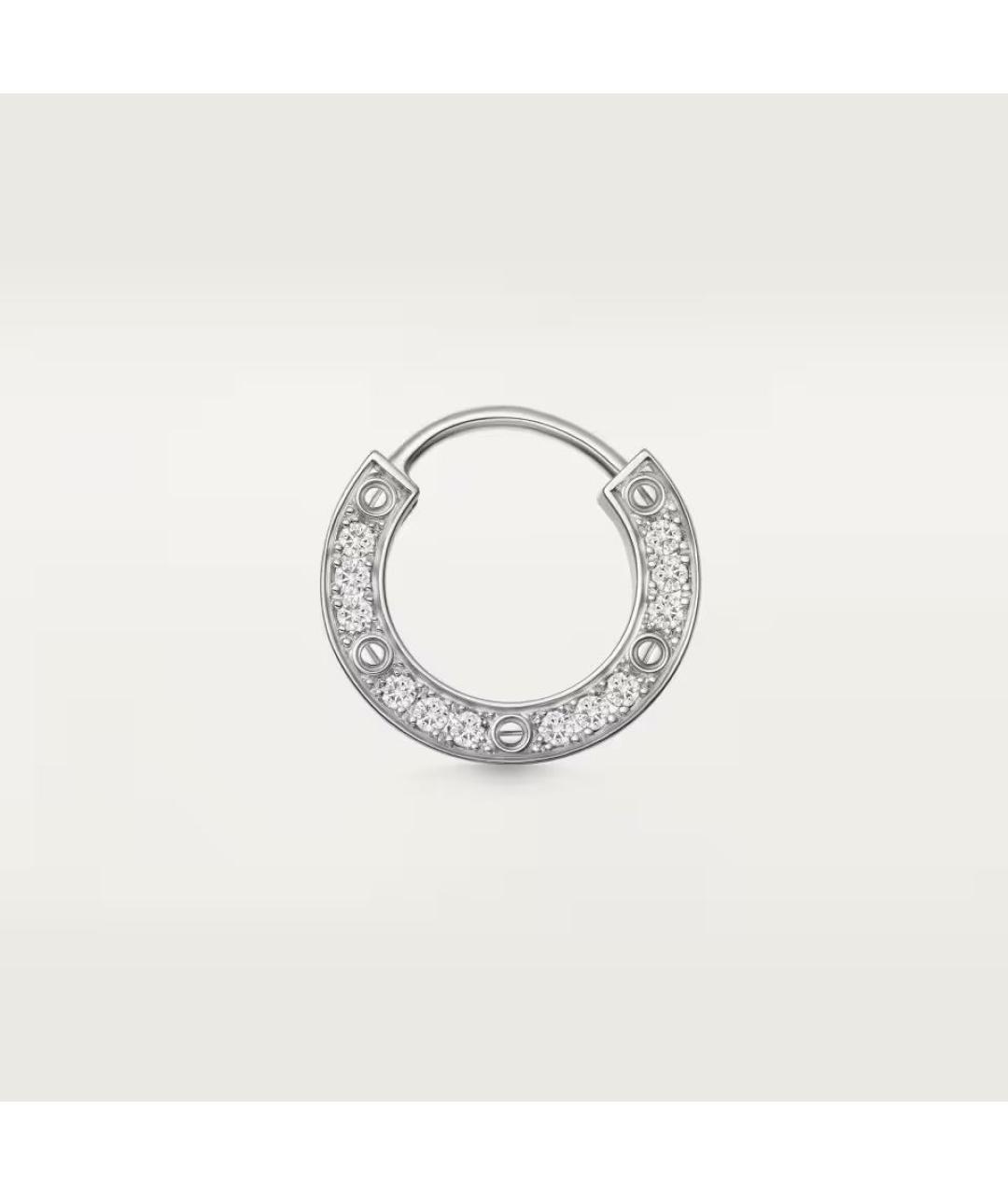 CARTIER Серебряные серьги из белого золота, фото 6
