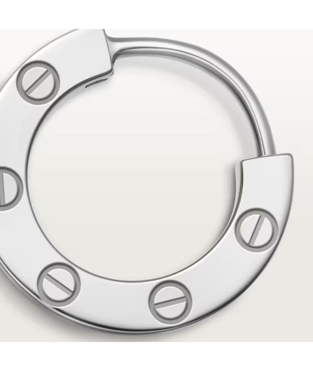 CARTIER Серебряные серьги из белого золота, фото 4