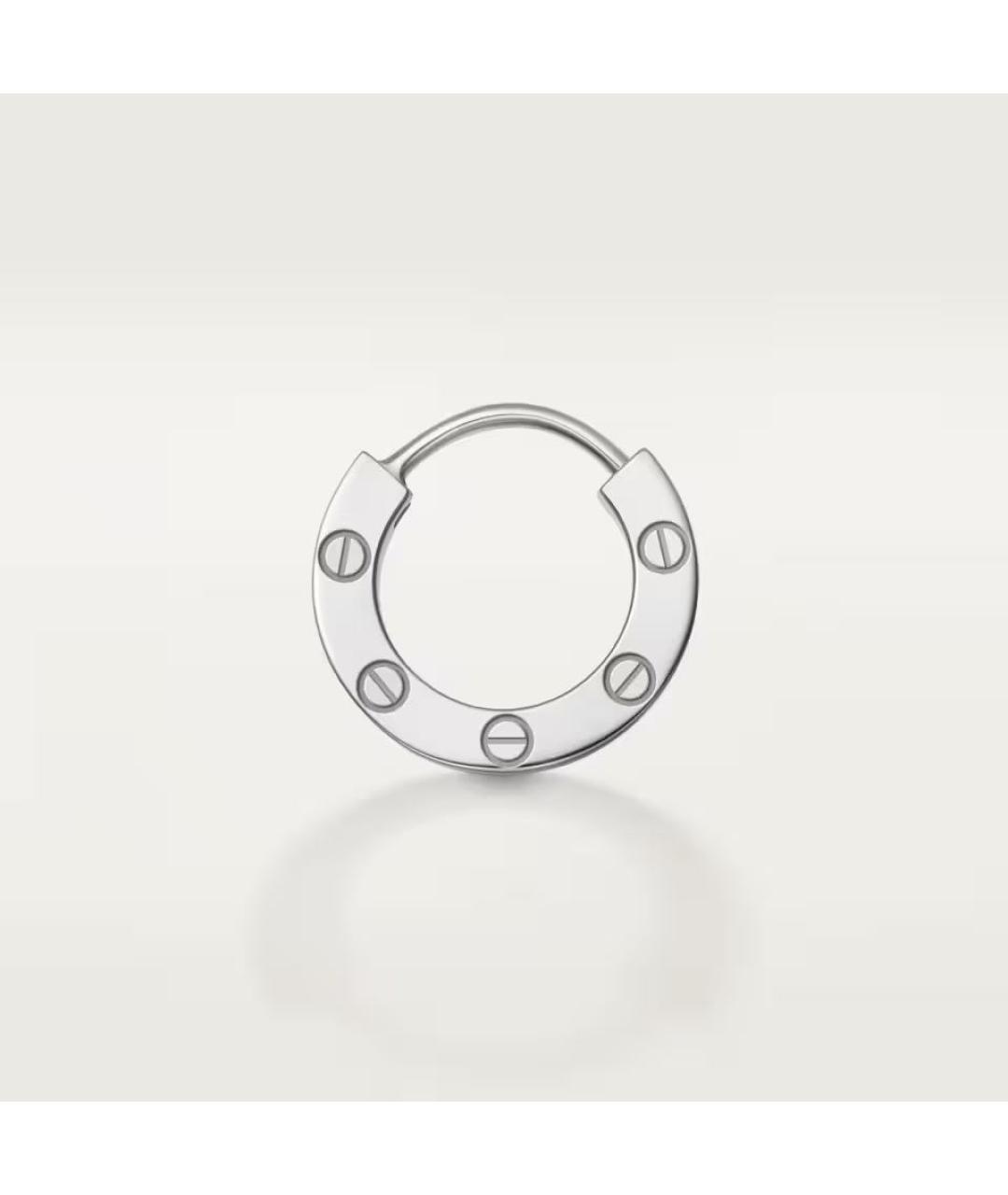 CARTIER Серебряные серьги из белого золота, фото 3