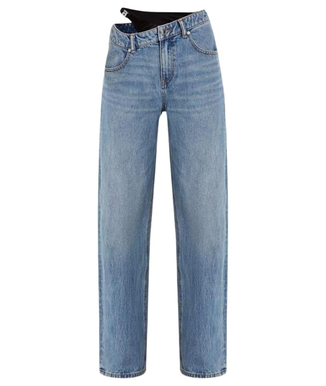 ALEXANDER WANG Голубые хлопковые прямые джинсы, фото 1