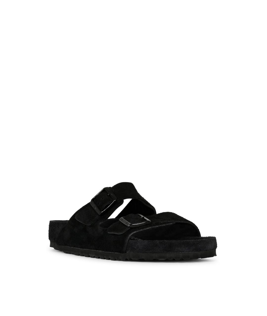 BIRKENSTOCK Черные кожаные сандалии, фото 2
