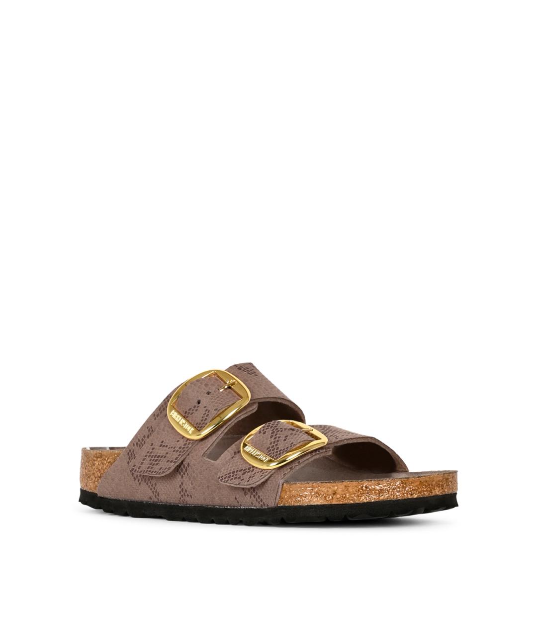BIRKENSTOCK Серые замшевые сандалии, фото 2